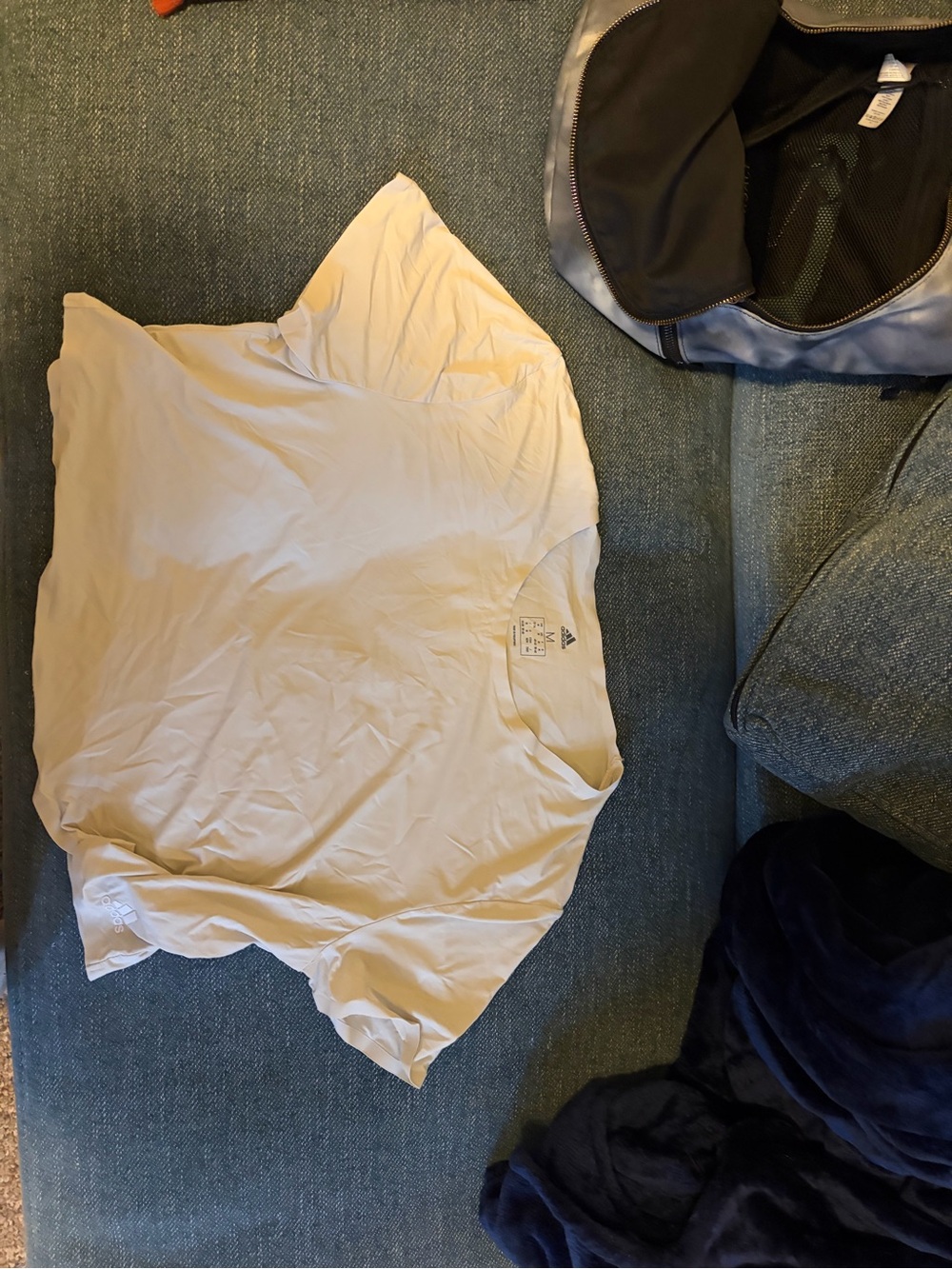 adidas White Short-Sleeve Logo Tee